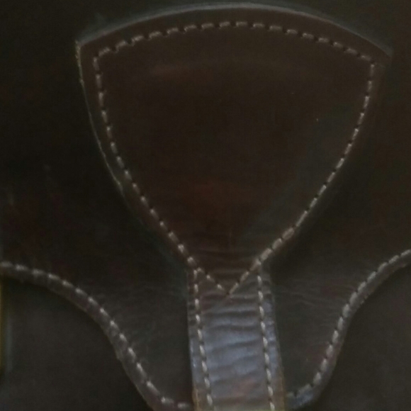 Thick Heavy Hand Tooled Leather Messenger Brief - Picture 3 of 12